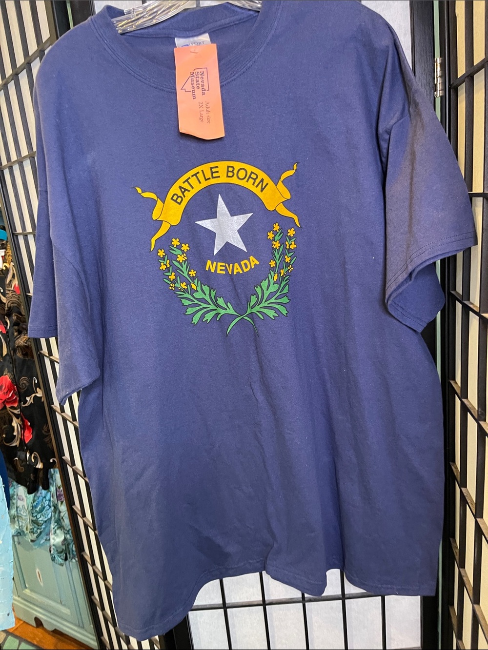 PORT and COMPANY   Nevada 'Battle Born' Graphic T-Shirt - Navy